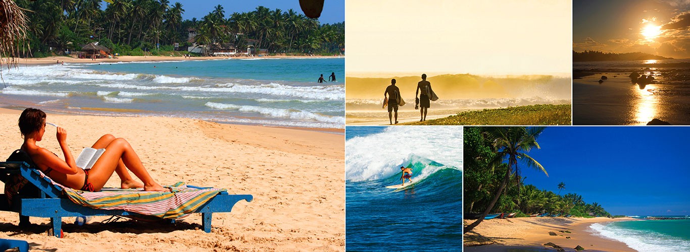 Mirissa beach after travelling from Yala