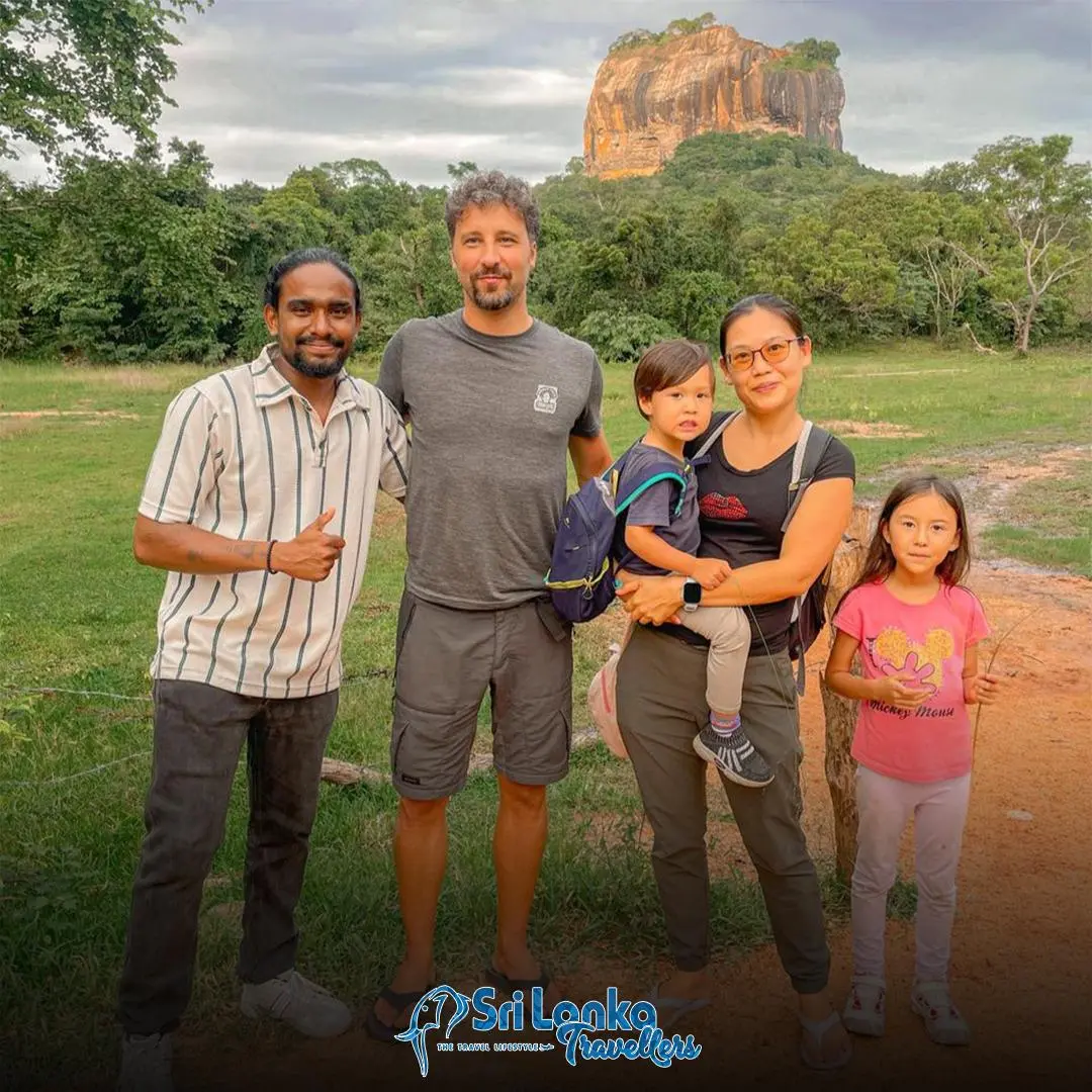 Indian travellers at Sigiriya Rock Fortress