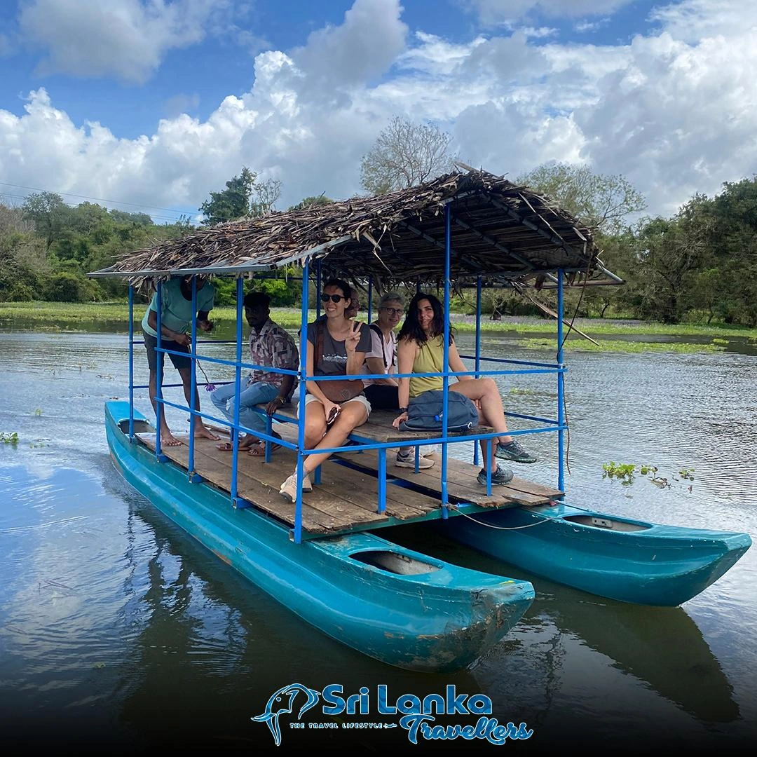 Guests on a boat ride during a custom Sri Lanka holiday